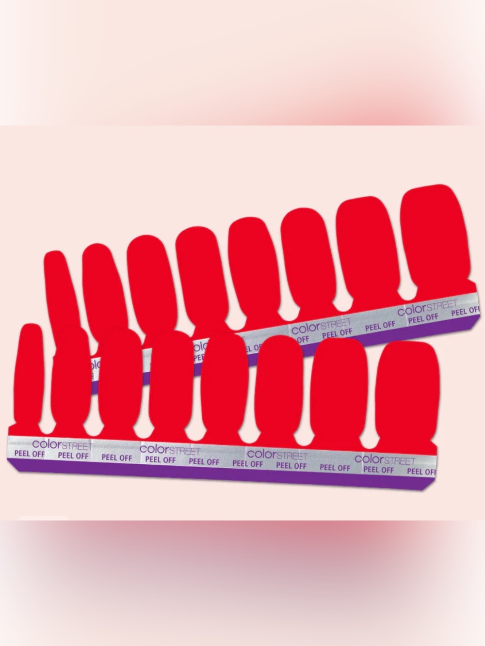 Color Street Nail Strip,  Carmine Shine (crimson red)